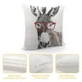 thumbnail image 4 of Orinice Academic Donkey Graphic Decorative Pillow Cover for Couch Living Room Bed Sofa, Cotton Linen Cushion Throw Pillowcase, 1PC 18x18in, 4 of 5