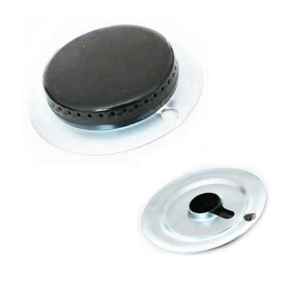 Appli Parts W10077100AP Burner Replacement for Whirlpool Acros without Guide with Chrome Bisel