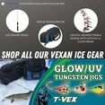 thumbnail image 5 of Vexan 12-Pack Tungsten Ice Fishing Jigs Glow & Multi-Color (0.8g, 3 mm, #16 Hook), 5 of 5