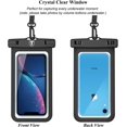 thumbnail image 4 of Waterproof Phone Pouch, Waterproof Phone Case with Lanyard for iPhone 15 14 13 12 11 Pro Max Samsung Galaxy S24 S23 Ultra S22 Plus S21 FE A15 A14 A35 A54 5G, eBizWare Dry Bag 2 Pack - Black, 4 of 9