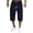 C3/Dark Blue, variant on XIYON Pants For Men Fashion Casual Solid Color Pants Calf Length Trousers Breathable Loose