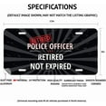 thumbnail image 2 of SignMission Retired Admiral Aluminum License Plate| Retired Not Expired License Plate 12" X 6" Fits Any Car, Truck, SUV, RV, or Trailer | Made in The USA, 2 of 4