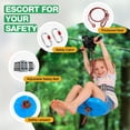 thumbnail image 3 of Kit de tirolesa FAHKNS de 37 m con asiento ajustable y tensado rápido, 3 of 9
