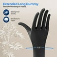 thumbnail image 3 of SereneLife PP + Metal Base Jewelry Hand Display Holder, Extended Long Dummy Female Mannequin Hand 18.5 in., 3 of 5