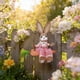 thumbnail image 4 of CaiYueKe Wooden Rabbit Ornament Handmade Forest Style Hanging Decor Home Wall Art Rustic Farmhouse Easter Spring Decoration Gift for Garden Patio Shelf Tabletop Display, 4 of 8