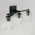 thumbnail image 2 of Capital Lighting Lexi 3-Light Matte Black Fluted Glass Bath Vanity Light, 2 of 2