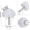thumbnail image 2 of Artificial Bridal Bouquet for Wedding Decorations with Crown and Diamonds, Artificial Roses Flowers Wedding Bouquets for Bride Bridesmaid Bouquets for Wedding, 2 of 5