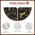 thumbnail image 5 of Bingfone Christmas Tree Skirt Mat Christmas Decoration Interior 48"-Christmas Gold Deers1, 5 of 8