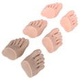thumbnail image 2 of Juego de 3 pares de modelos de pie falso para práctica de tatuajes, silicona suave, exhibición de entrenamiento para decoración de uñas, modelo de medio pie, 2 of 14