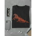 thumbnail image 3 of Wild Horse Smoke Art T-Shirt Men -Image by Shutterstock, Male 4X-Large, 3 of 4