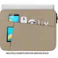 thumbnail image 3 of 15.6 inch Laptop Sleeve, Shockproof Protective Computer Carrying Cover with Front Pocket, Briefcase Handbags Laptop Case for 15.6 inch HP, Dell, Acer, Asus, Notebook, Khaki, 3 of 14