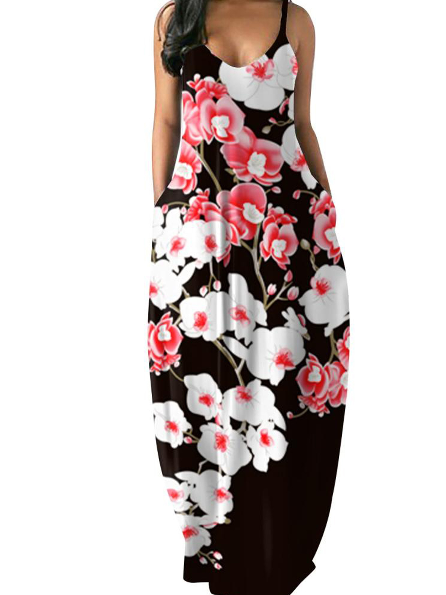 strappy maxi dress casual