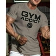 thumbnail image 2 of Gymish GYM-ADDICT Workout T-Shirt - Funny Gym Shirt, Men's Lifting Tee, Workout T-Shirt for Men, Athletic Gym Wear, Fitness & Weightlifting Shirt, 2 of 5