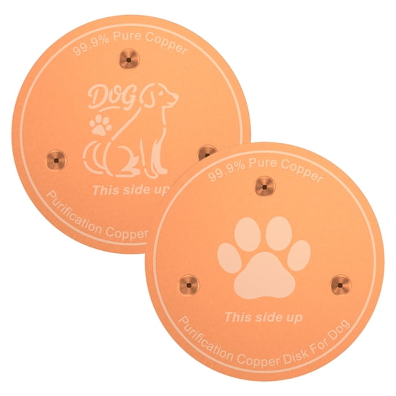 Copper Disk for Dog Water Bowl Dispenser|4-inch Diameter,0.6mm Thick Automatic Dog Water BowlDispenser Purification Disk with 4 Point Support|Purify Water All Year Round 2Pack