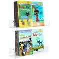 thumbnail image 1 of Floating Shelves 2 Pack Kids Acrylic Book shelf 42 cm Clear Invisible Wall Bookshelves, 1 of 5