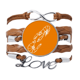 thumbnail image 1 of Pulsera de Cuero Negro Trenzado Unbranded Combinación de Alimentos Camarones, 1 of 3