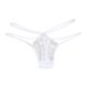 thumbnail image 1 of Gibobby Bikini elástico algodón Mujeres sexy cintura fina tanga ropa interior cómoda lencería （Blanco， L), 1 of 5
