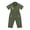 Army Green, variant on Toddler Kids Wild One Birthday Outfit One Piece Zookeeper Jumpsuit Button Down Coveralls Army Green 9-12M