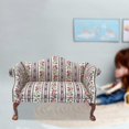 thumbnail image 2 of Floral Pattern Wooden Sofa 112 Scale Furniture Elegant and, 2 of 5