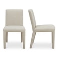 thumbnail image 2 of Moe's Home Collection MONTE Fabric Dining Chair -Set of Two Beige Color, 2 of 5
