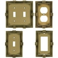 thumbnail image 4 of Franklin Brass Pineapple (1-Pack) Outlet Covers Wall Plate Tumbled Antique Brass 1-Gang Wall Plate Single Duplex Switch Plates Electrical Guard 64472, 4 of 8