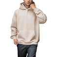 thumbnail image 6 of Blekii Men's Cotton Collar Pullover Sweatshirt, Casual Long Sleeve Shirt Style Top, Soft Blend for Everyday Comfort, Versatile Layering Piece, Minimalist Design for Work Or Leisure,, 6 of 10