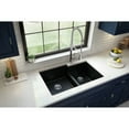 thumbnail image 3 of Karran Usa QU-811-WH-PK1 Quartz Qu 32" Undermount Double Basin Quartz Composite Kitchen, 3 of 5