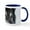 White/Navy Inside, variant on CafePress - Beautiful Grey Wolf Mugs - 11 oz Ceramic Mug - Novelty Coffee Tea Cup