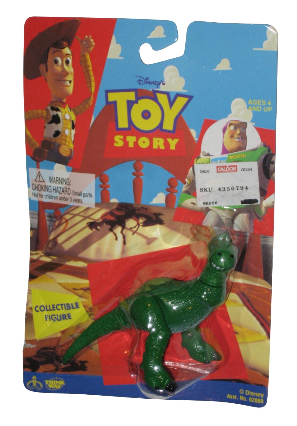 Disney Pixar Toy Story (1995) Thinkway Collectible Rex Figure