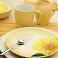 thumbnail image 4 of Noritake Colorwave Mustard Sunflower Set of 4 Floral Accent Plates, 4 of 7