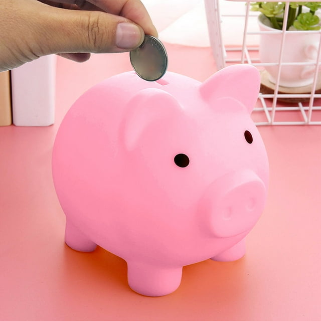 1pc Plastic Pig Bank Boy Girl Child Gift Cute Bank Creative Bank Cartoon Card Bank