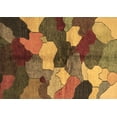 thumbnail image 1 of Ahgly Company Indoor Rectangle Abstract Brown Modern Area Rugs, 2' x 3', 1 of 4