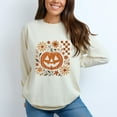 thumbnail image 5 of Pumpkin Floral Grunge - Garment Dyed Long Sleeve, 5 of 7