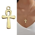 thumbnail image 2 of 10Pcs/pack Lightweight Faith Symbol Pendant Alloy Necklace Earrings Jewelry Crucifix Pendant Charm For Daily Outfits, 2 of 8