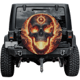 thumbnail image 2 of Lotusprinthandmade Horror Skull Skeleton Spare Tire Cover With Backup Camera Hole 6 Sizes (29 in.), 2 of 7