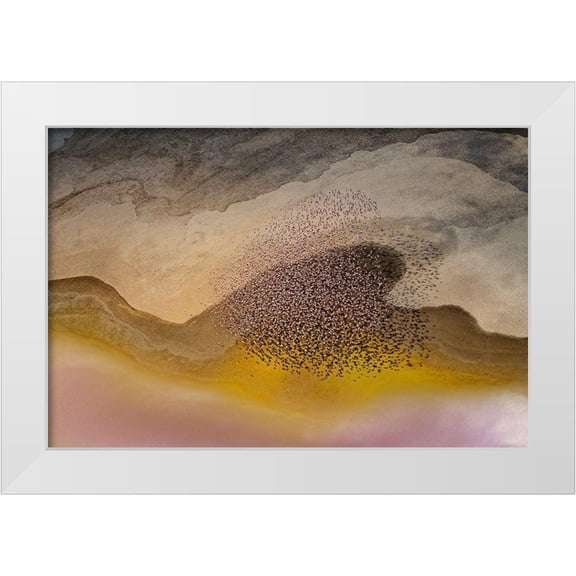 Chang, Phillip 14x11 White Modern Wood Framed Museum Art Print Titled - Crossing Natron Lake