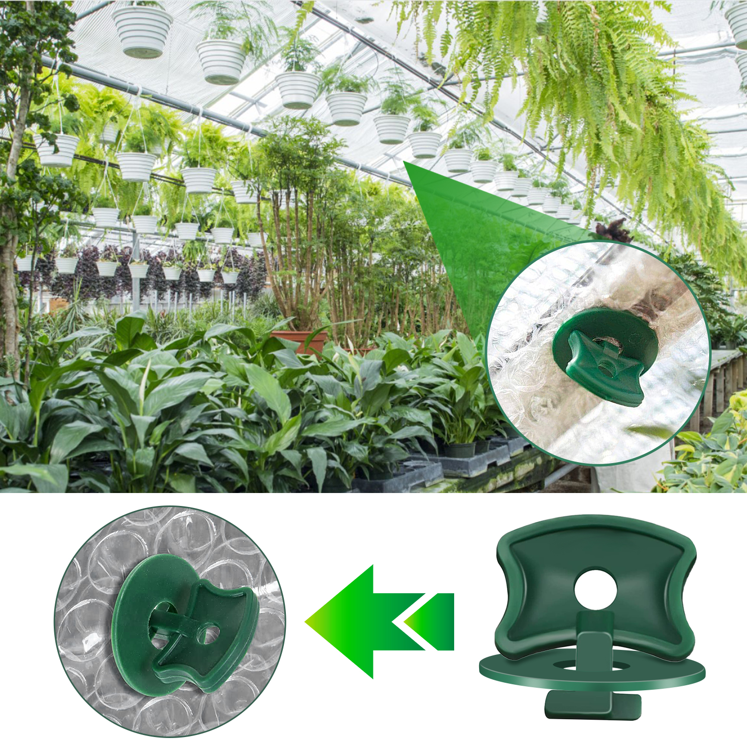 Greenhouse Corner Bracket Clips For Bubble Wrap Sunshade Netting