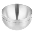 thumbnail image 1 of 2 ensaladeras de acero inoxidable, cuencos de cocina coreanos para ramen, cuencos de metal multiusos, ensaladera grande de acero inoxidable, cuenco aislado para servir, 20 cm, 1 of 5