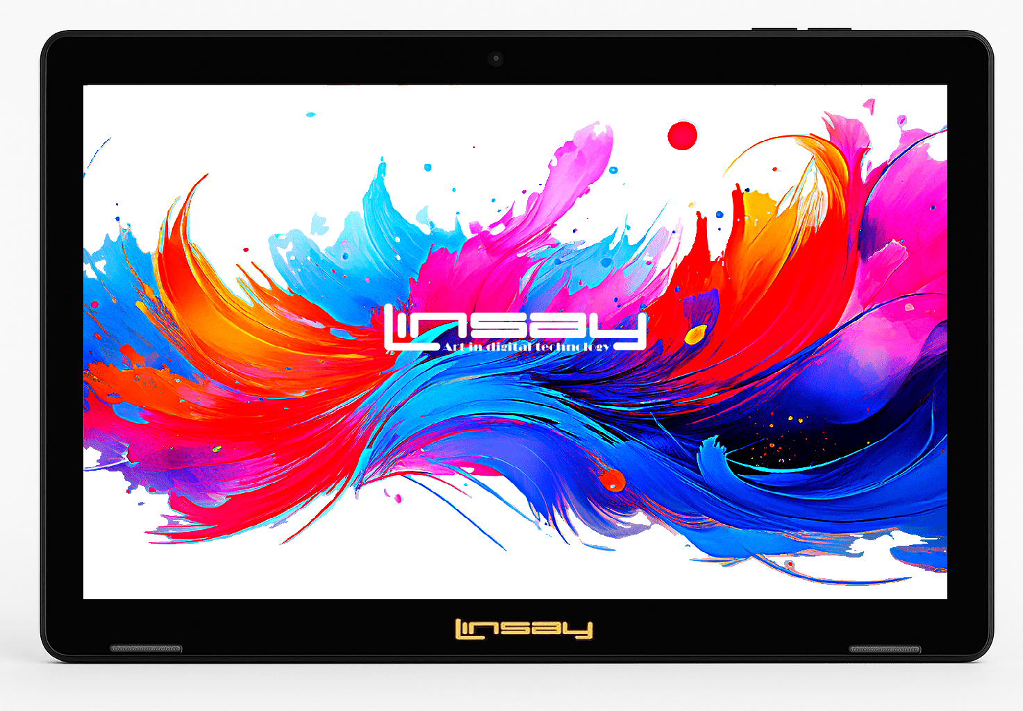 LINSAY 10.1" Octa Core 256GB Storage Android 15 Tablet with POP Holder and Pen Stylus