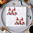 thumbnail image 4 of 1 Pack (20 Sheets) Christmas Colored Printed Disposable Napkins, Festive Party Ambiance Napkins for Christmas Dinners, Holiday Gatherings & Party Tables, Convenient & Eco-Friendly, 12.99*12.99in, 4 of 8
