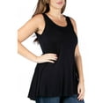 thumbnail image 3 of 24/7 Comfort Apparel Women's Plus Size Sleeveless Tunic Tank Top, 3 of 4