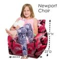 thumbnail image 3 of Posh Creations Structured Comfy Bean Bag Chair, Newport Chair, Nylon - Camo Pink and Black, 3 of 4