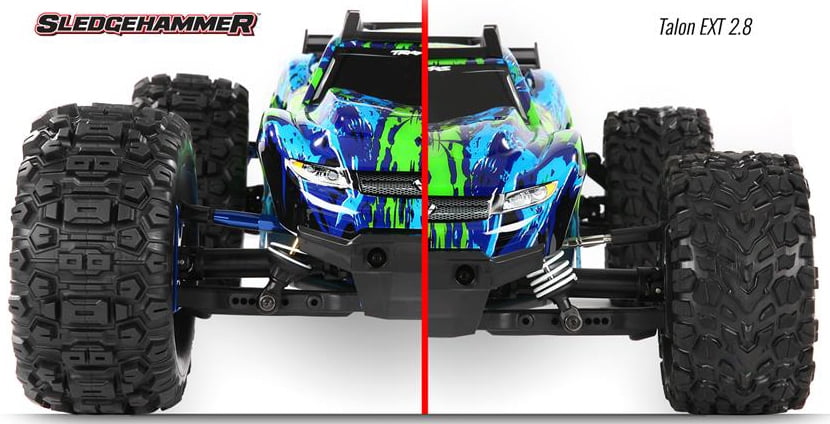 Traxxas 6792 Sledgehammer Heavy Duty 2.8 Inch Pre-Assembled Black Wheels for Remote Control Cars Pair Traxxas 6792 Sledgehammer Heavy Duty 2.8 Inch Pre-Assembled Black Wheels for Remote Control Cars Pair
