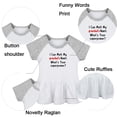 thumbnail image 2 of I Can Melt My Grandad's Heart Whats Your Superpower Funny Dresses For Baby, Newborn Babies Skirts, Infant Princess Dress, 0-24M Kids Graphic Clothes (Gray Raglan Dresses, 0-6 Months), 2 of 5