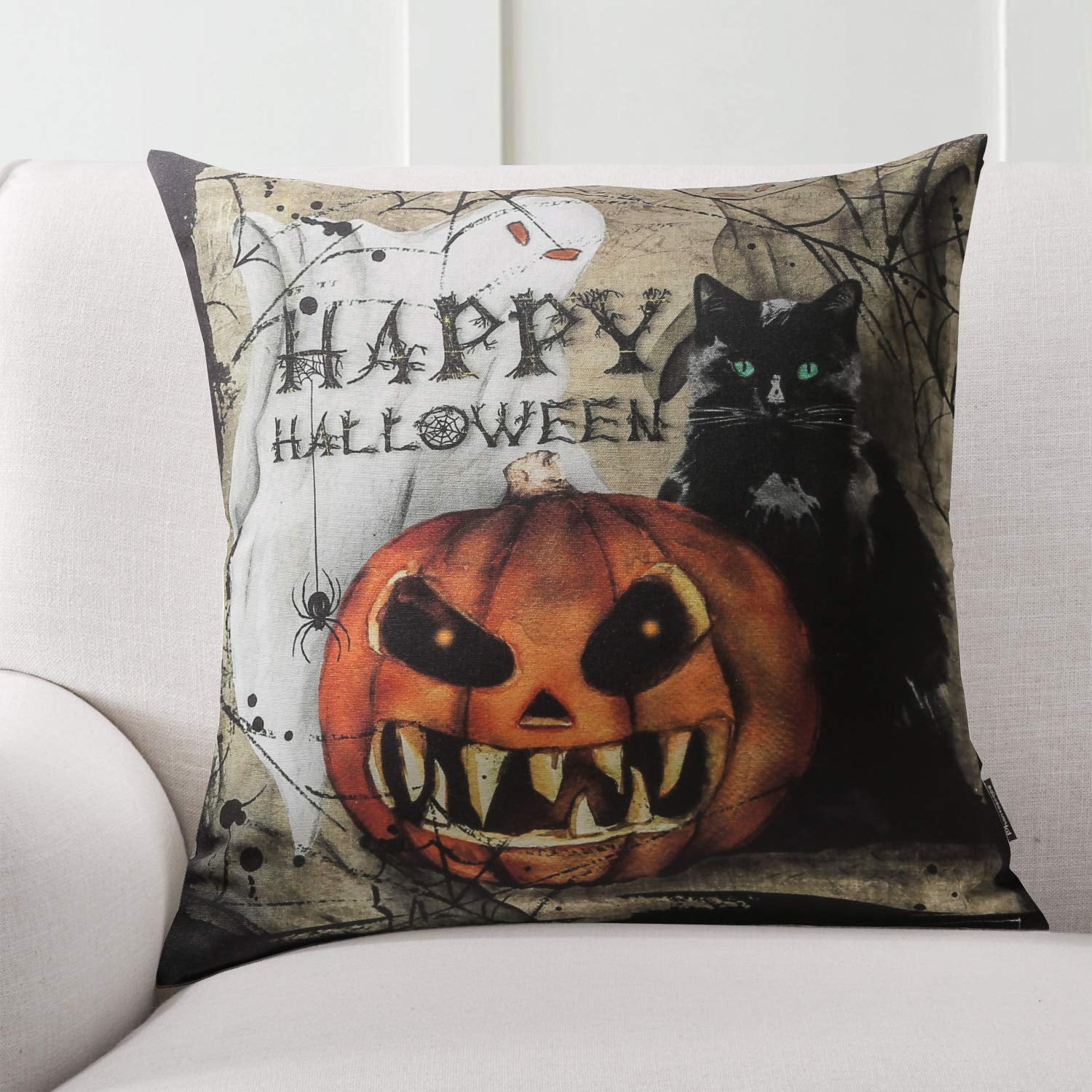 Embroidered Throw Pillow - Happy Halloween – Sew Dreams Come True