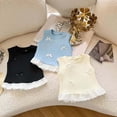 thumbnail image 5 of Mnyotv Toddler Girls Summer Clothes Sleeveless Ruffle Hem Tank Tops with Bow Casual Crewneck T Shirts Size 9-10 Years, 5 of 8