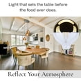 thumbnail image 3 of Satco S12546 G40 LED Gold Crown Globe Light Bulbs 8W 120V 2700K E26 Medium Base Dimmable (6 Pack), 3 of 11