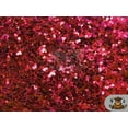 thumbnail image 3 of Chunky Glitter Large Stargem Crafting Sparkle Faux Leather Shiny 3D Fabric For Hair Bows, Hair Clips & Bag, Pouch, Earring /54" W/ By The Yard (FUCHSIA), 3 of 4