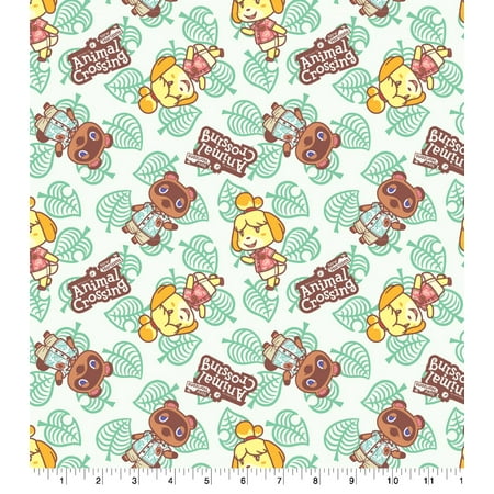UPC: 0887816366304 | Nintendo Animal Crossing New Horizons Tom and Isabelle Nook Cotton Fabric