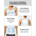 thumbnail image 2 of 2 Pack Mens Compression Shirt Slimming Body Shaper Gynecomastia Tummy Control Workout Tank Top Undershirt, 2 of 8